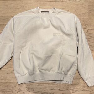 Men/women Cream Crewneck Sweatshirt